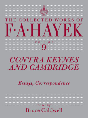 cover image of Contra Keynes and Cambridge